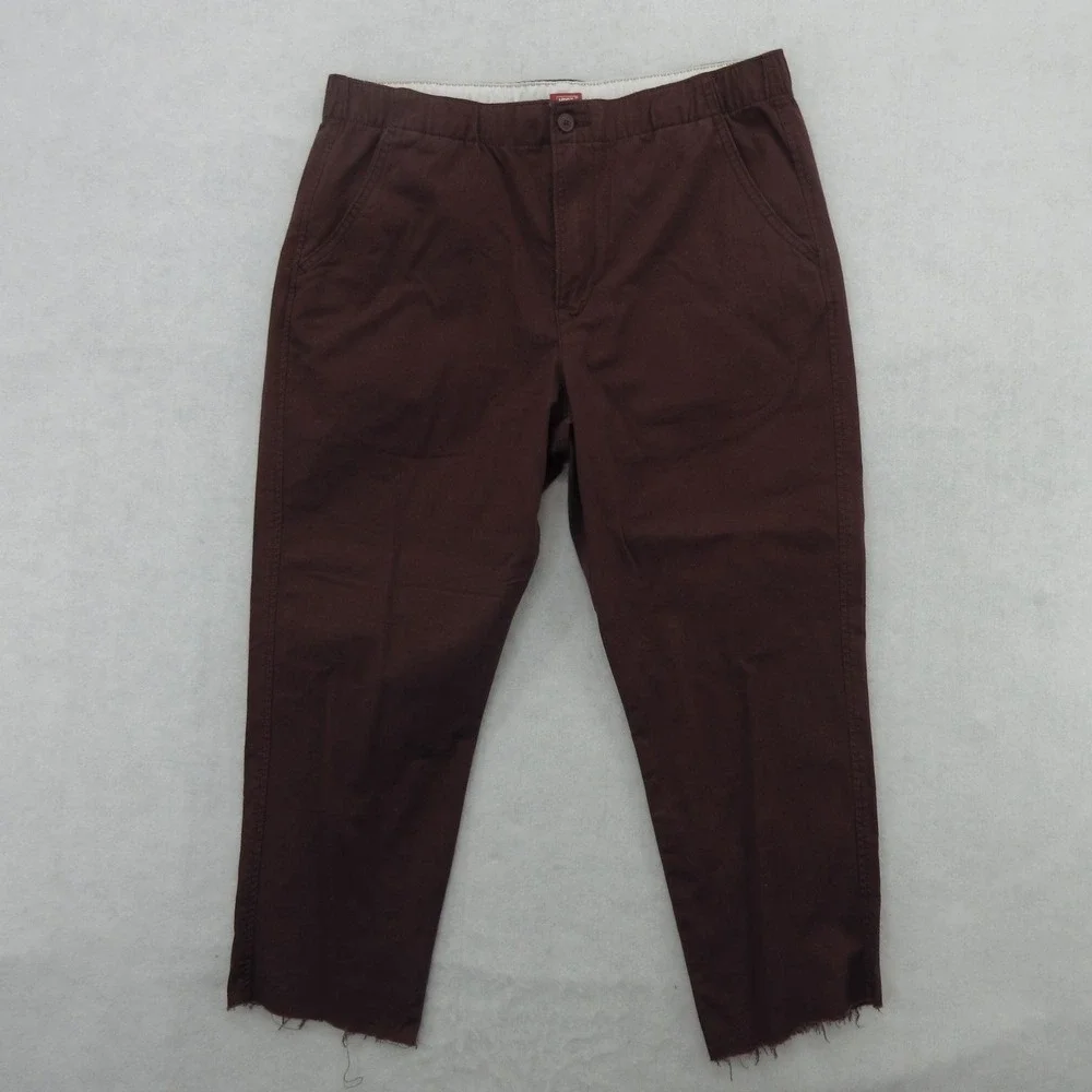 Levis XX Chino Jogger Pants Mens 32x25 Red Elastic Waist Casual Flat Front
